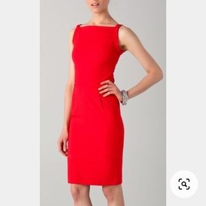 Diane Von Furstenberg Red Sleeveless Dress
